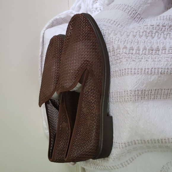 Kinsman Vintage Mesh Slip on Shoes Loafers Mens Size 10, Brown Made In USA. main image 6